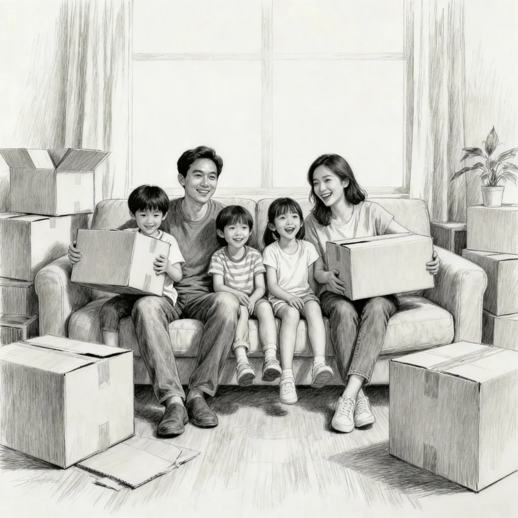 Checklist for moving with children